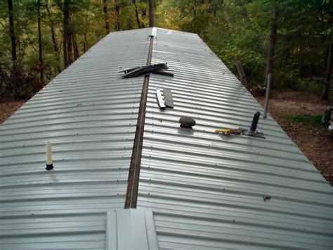 unlocking a trailer house sheet metal|metal roof installation for mobile homes.